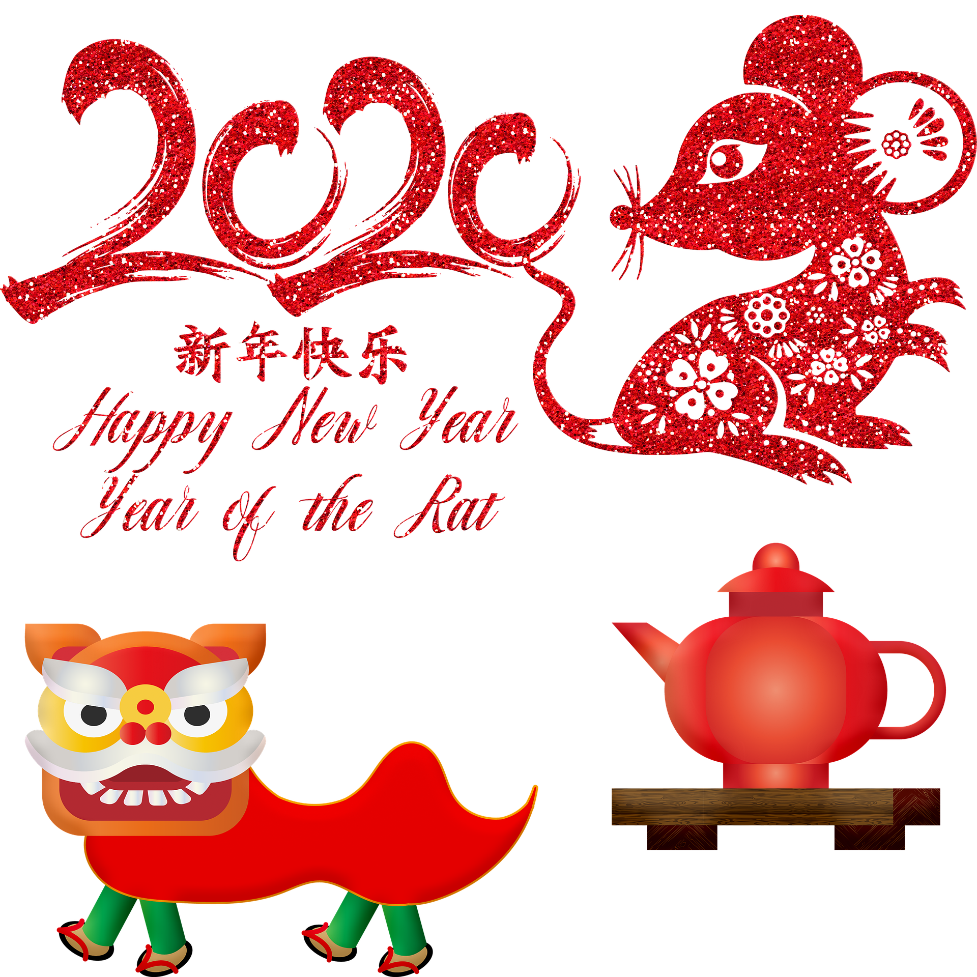 Chinese New Year 2020. Year of the rat